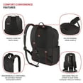 thumbnail image 4 of SWISSGEAR Bloom Laptop Backpack, Compact/Lite for Men/Women, College/Office/Everyday, Black/Black, 4 of 6