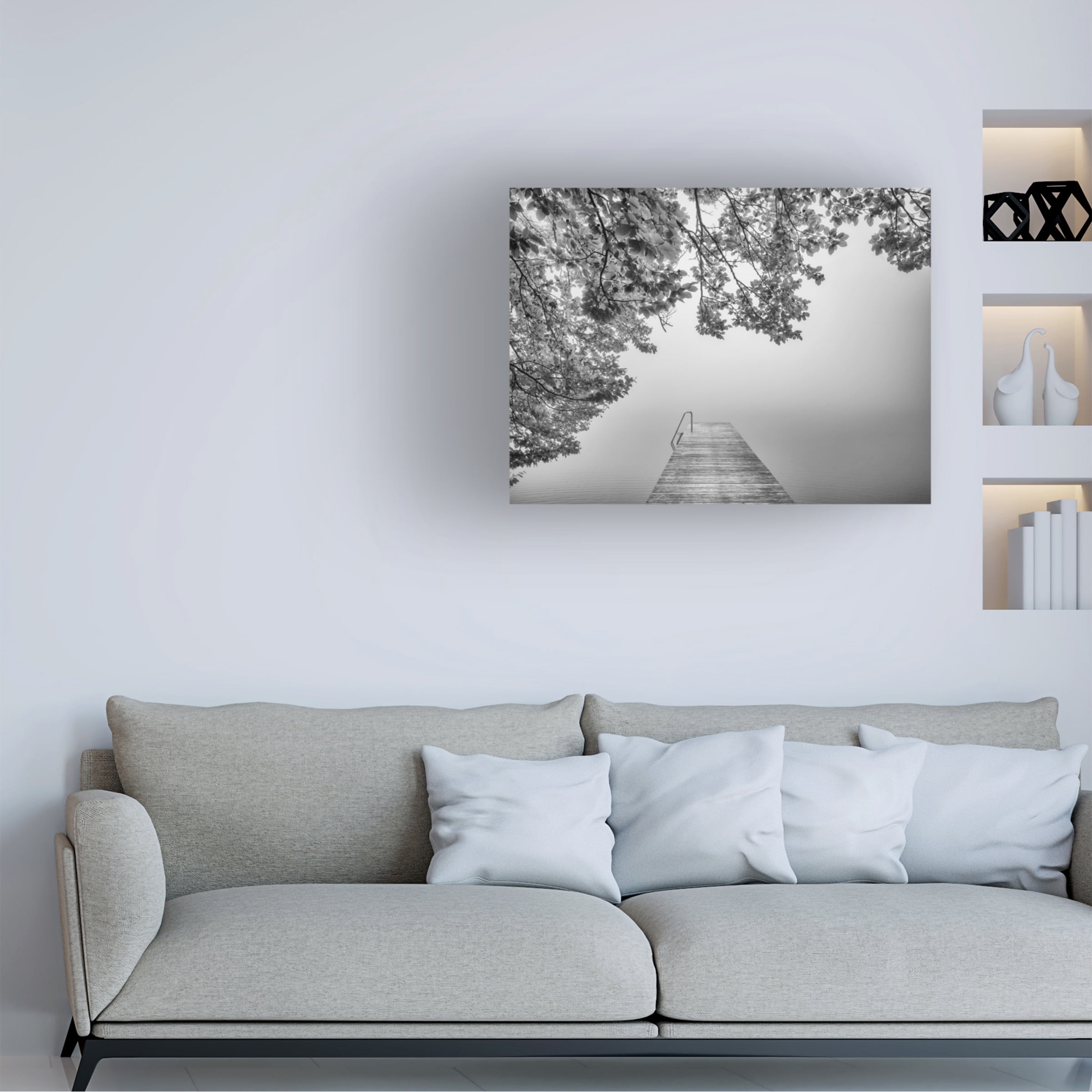 Canvas Wall Art - Margit Lisa Roeder 'The Sound Of Silence' Wall Art for Living Room, Bedroom, or Office DÃ©cor by Trademark Fine Art - 24 x 18 Inches