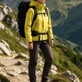 thumbnail image 2 of Admvng Women's Rain Jacket Waterproof Hooded Adjustable Cuff Zipper Pocket Outdoor Windproof Short Hiking Coat, 2 of 9