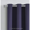 thumbnail image 3 of WPM Blackout Curtain Room Darkening Panels/Drapes for Living Room, Dark Purple Thermal Insulated Grommet Bedroom Window Draperies&nbsp;45 inch, 3 of 3