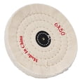 thumbnail image 2 of Cloth Buffing Polishing Wheel Arbor Buffer Polish Grinder Pad Mat White 150mm(6inch), 2 of 9