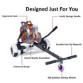 thumbnail image 2 of BIIST Hoverboard Go Kart Attachment with Flash Wheel Hoverboard Seat Hoverboard Attachment for All Ages Universal Hoverboard go Kart Attachment for Adjustable Hoverboard go Kart for Most Hoverboards, 2 of 9