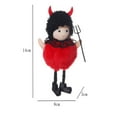 thumbnail image 4 of Scary Doll Stuffie Clearance 5.5 Inch Halloween Doll Pendant Halloween Decorations Hanging Tree Ornaments Devil Witch Dress Up Party Doll Props Horror Plushies Horror Gifts Toys, 4 of 4