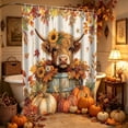 thumbnail image 6 of Halloween Shower Curtain Vintage Fall 70.9x59.1in Polyester Waterproof & Quick Dry for Bathroom Bathtub Home Apartment by MPOISVA, 6 of 6