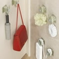 thumbnail image 4 of Shoe Rack for Door No Drill Clear Plastic Slipper Rack Adhesive Space Saving Bathroom Storage Organizer for Small Spaces, 4 of 8