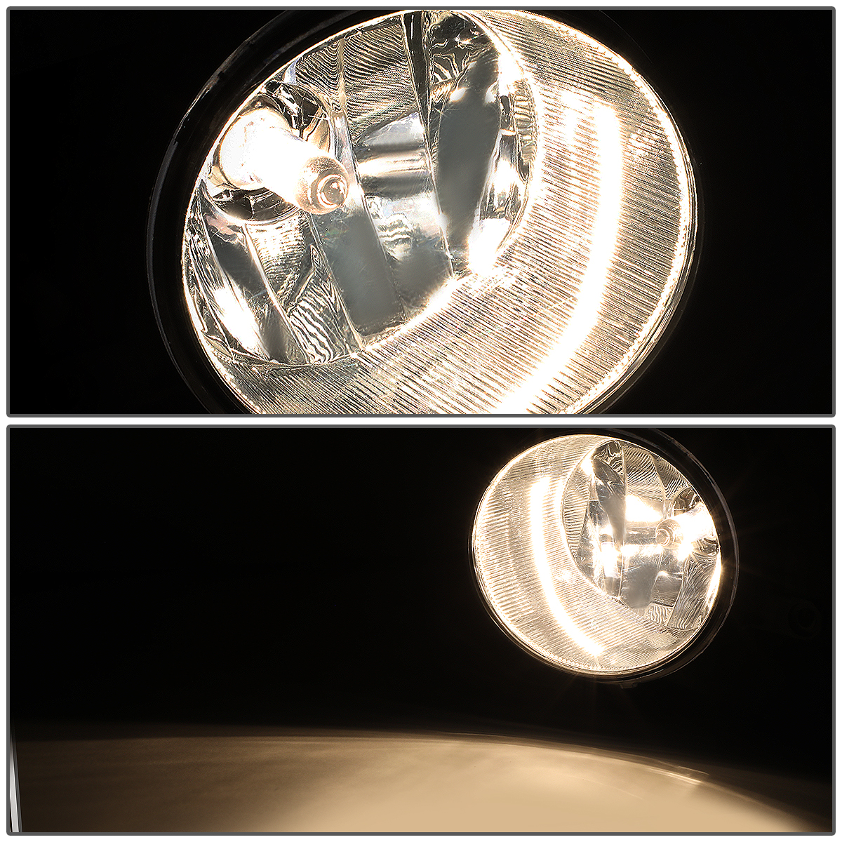 DNA Motoring For 18-20 Toyota Camry SE XSE Bumper Fog Light Lamps Pair w/Bezel+Wiring Harness+Switch