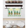 thumbnail image 3 of St. Patrick's Day Kitchen Dish Towels for Drying Dishes Set of 4, Green Leaf Gnomes Shamrock Clovers Waffle Weave Microfiber Hand Tea Bathroom Towels Quick Dry & Absorbent Towel 15.7x23.6, 3 of 7