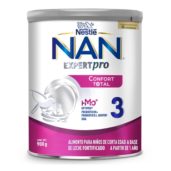 Alimento para niños NAN Expertpro Confort Total etapa 3 de 1 a 3 años 900 g