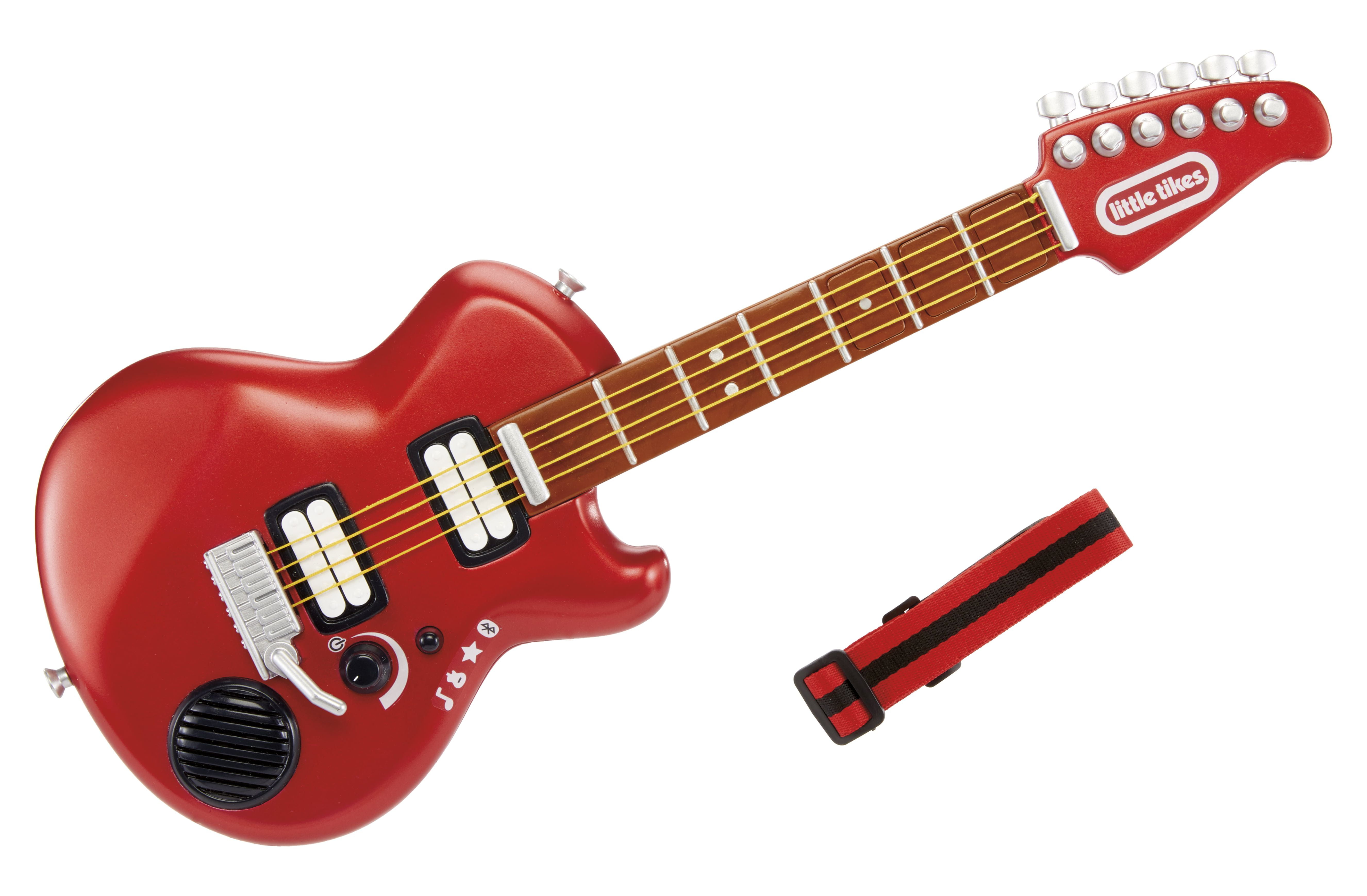 Little Tikes My Real Jam Electric Guitar, Toy Guitar with Strap, Toy Musical Instrument with 4 Play Modes, Play Any Song with Bluetooth, Gift for Kids Boys Girls Ages 3 4 5+