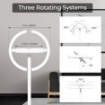 thumbnail image 2 of TEMOGU-Floor Lamp, Multi-Angle Lighting Modern LED Standing Lamp with Unique Rotatable Design, Eye-Protecting Dimmable 3 Color Temperature, Remote/Touch Control for Living Room Bedroom Office, White, 2 of 4