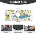 thumbnail image 2 of Logiee Cartoon Frogs Print Kitchen Sink Splash Guard Faucet Mat for Splash Guard Behind Faucet Drip Catcher for Kitchen,Bathroom,Sink Mat,Dish Drying Mat,Bathroom-15" X 5.5", 2 of 7