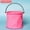 Pink#3, variant on Retractable Folding Bucket | Portable Collapsible Water Storage | Multifunctional Car Wash Laundry Outdoor Travel Basin | Five Color Options | Space-Saving Design