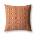 thumbnail image 1 of Loloi 22" Coussin en Poly Carré Orange et Ivoire, 1 of 1