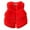 Red, variant on KAUOD Girls Padded Quilted Sherpa Vest Winter Warm Open Front Fleece Sleeveless Jackets Teen Kids Fuzzy Windproof Waistcoat