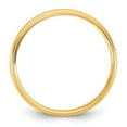 thumbnail image 2 of 14k Yellow Gold 3.5mm Light Milgrain Half Round Band Size 6 Ring for Women and Men - 2.0 Grams, 2 of 2