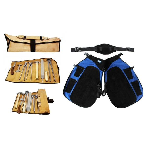 Horse Farrier Tool Equine Hoof Care Tool Kit w/ Apron 98498