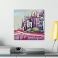 thumbnail image 3 of City Skyline Portrait - Canvas, 3 of 10