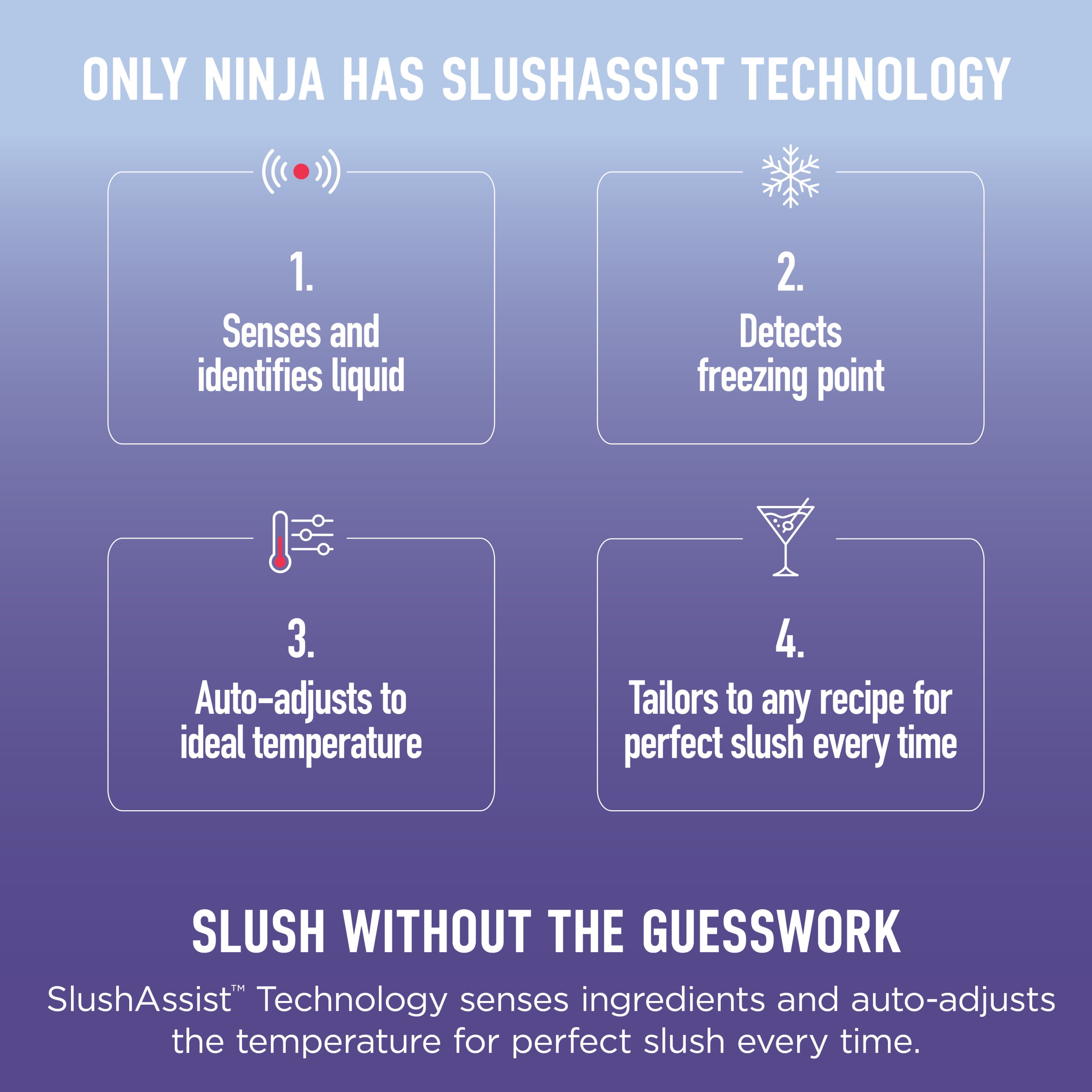 Ninja SLUSHi Max 150-Oz Frozen Drink Machine with SlushAssist Technology, 6 Presets, Dishwasher Safe, Party-Sized, Slushy Maker, FS605SG Blue