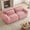 Pink, variant on YWEN 80-Inch Boneless Love Seat Couches in a Box, 2 Seat Modular Foam Cloud Sofa Floor Compressed Loveseat Couch W/Angle Armrests for Home Apartments Bedroom Living Room