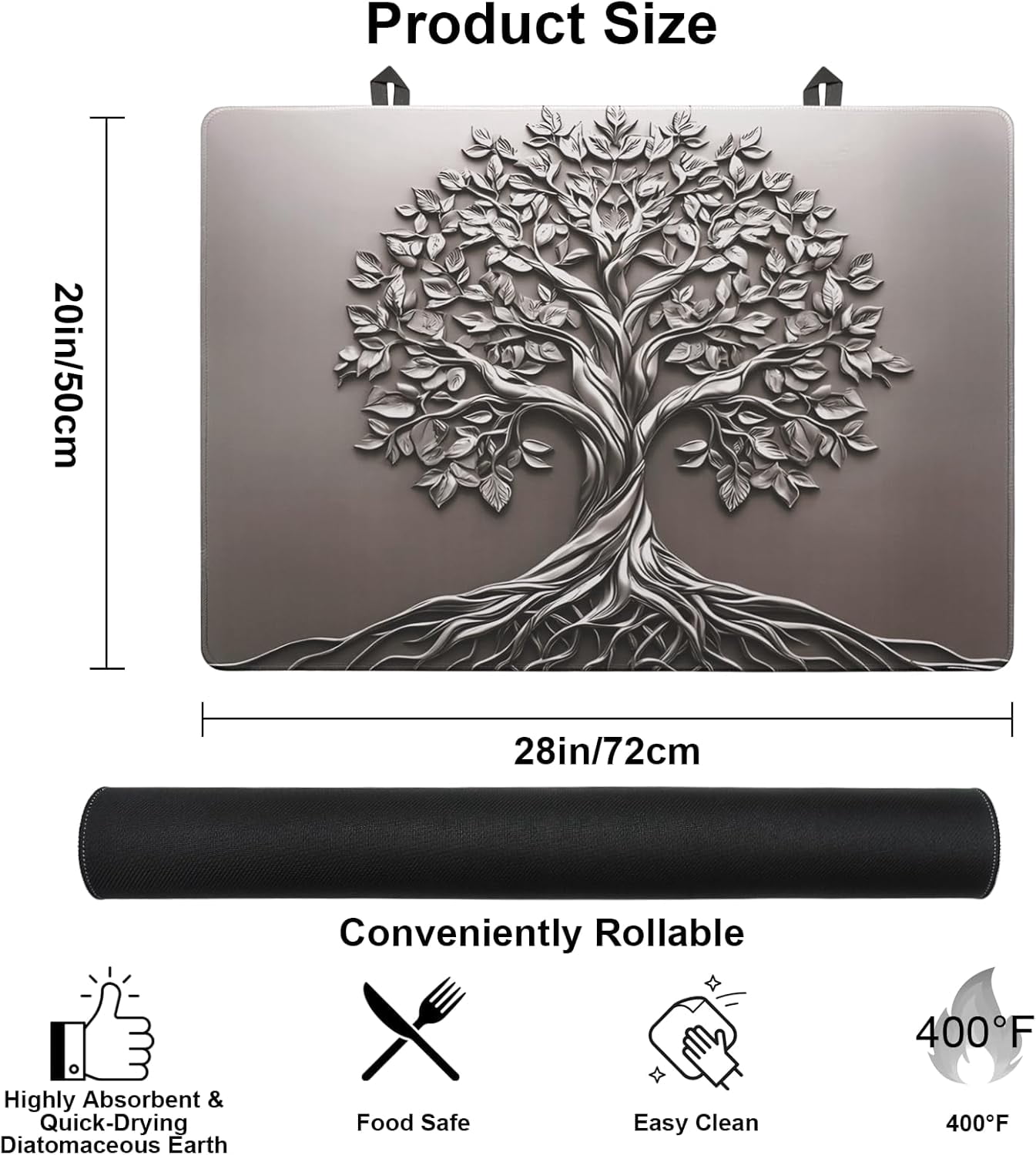 Stove Top Covers for Electric Stove, Glass Cooktop Protector Heat Resistant Stovetop Mat for Kitchen Decor 28 x 20 Inch
