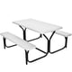 thumbnail image 4 of Costway Mesa de Picnic Banco para Exteriores, Patio, Jardín, Fiesta, Comedor, Todo Tipo de Clima, Color Blanco, 4 of 4