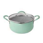 The Pioneer Woman Sutton 17-Piece Non-Stick Aluminum Cookware Set, Pots and Pans w/Bakeware & Utensils, Green