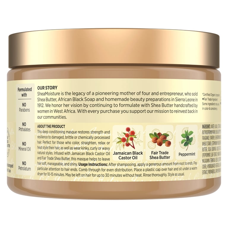 SheaMoisture Jamaican Black Castor Oil Hair Mask, 11.5 oz photo 8