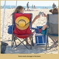 thumbnail image 3 of ARROWHEAD OUTDOOR Multi-Function Folding Camping Chair With Wine Glass Holder and Insulated Cup Holder & Cooler, American Flag Style, 3 of 9