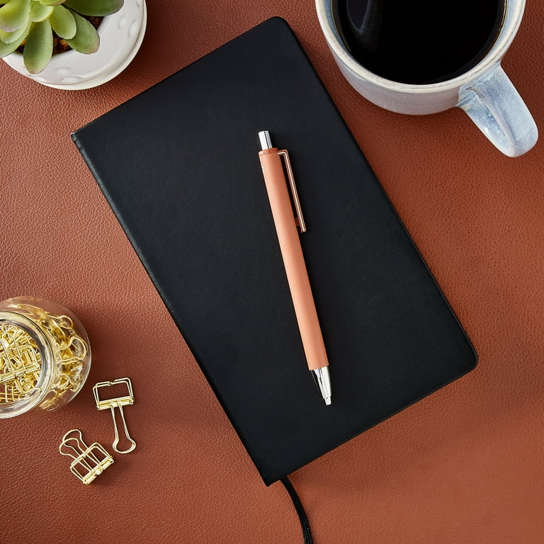Pen+Gear Simulated Leather Journal, Black, 5