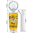 thumbnail image 3 of School Bus Driver Gifts, School Bus Tumbler Cup, Bus Driver Appreciation Gifts, 20oz Stainless Steel Insulated Cup School Bus Driver Travel Coffee Mug Birthday Christmas Gifts for Men, 3 of 6
