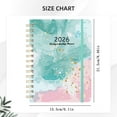 thumbnail image 4 of 2026 Planner,A5 Weekly and Monthly Planner for Women,Jan 2026 - Dec 2026,Medium Size,Calendar 2026,Hardcover with Monthly Tabs,Spiral-Bound,100 GSM Thick Paper(A), 4 of 8