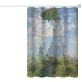 thumbnail image 2 of Cortina de ducha impermeable de poliéster estilo impresionista 180 x 200 cm, 2 of 2