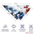 thumbnail image 2 of Ice Hockey Pack of Two Chiffon Yarn Dog Bandanas - Breathable and Stylish Pet Collars - 40.6x40.6x58in and 53.3x53.3x76.2in Sizes Available, 2 of 5