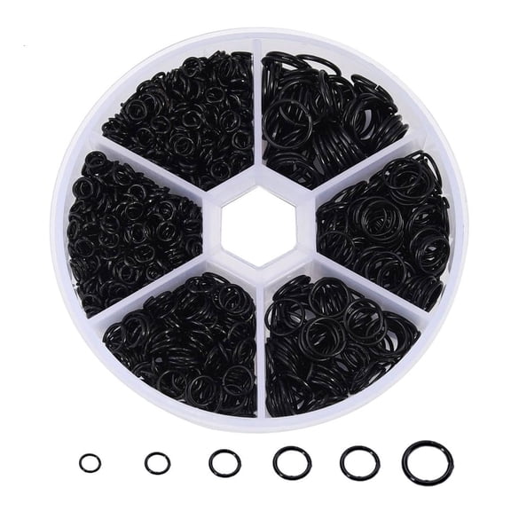 Necvior 970pcs Small Open Split Rings Metal Keychain Split Rings Jewelry Making Supplies