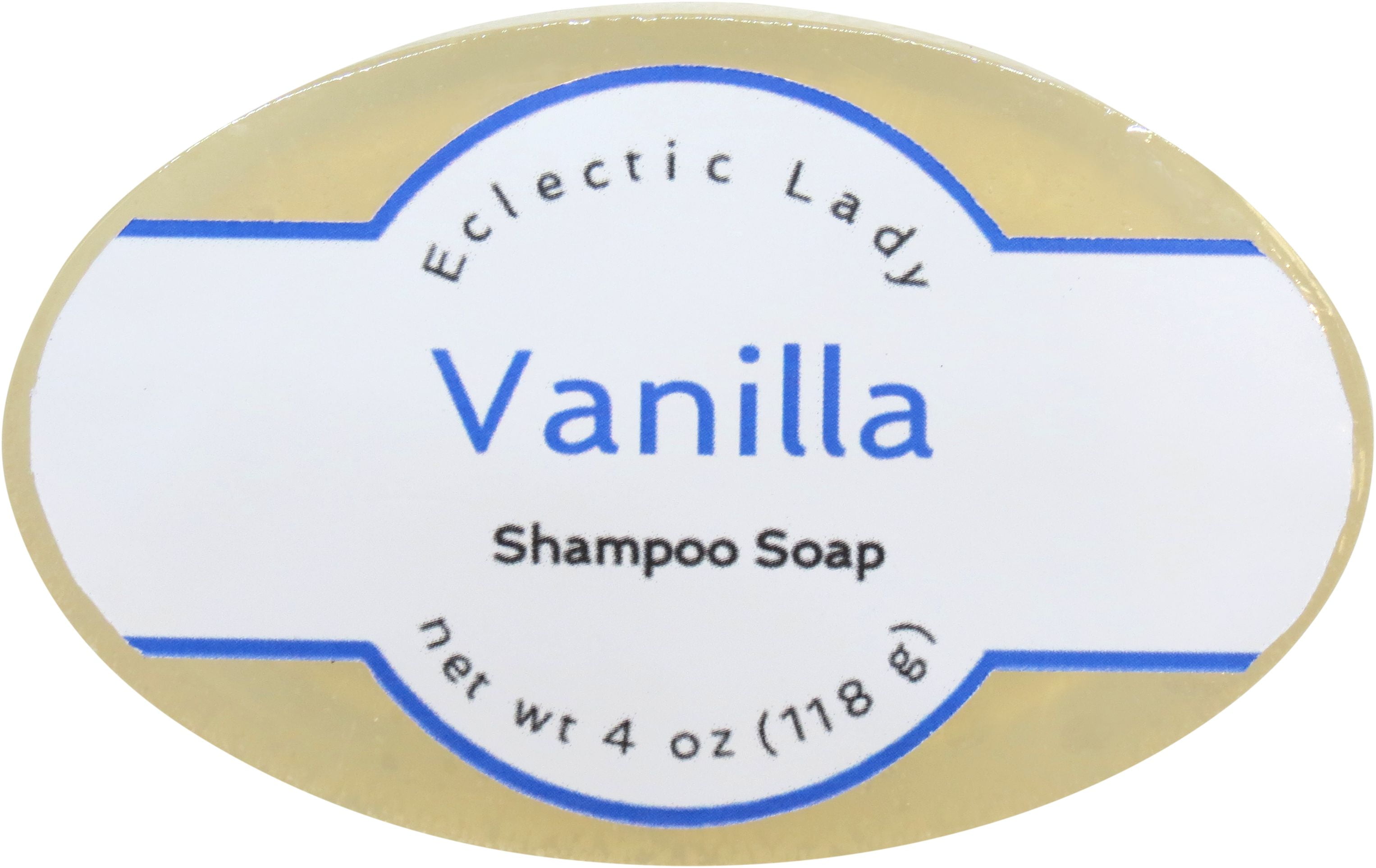 Vanilla Shampoo Soap Bar by Eclectic Lady, Argan Oil, Silk Protein