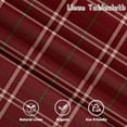 thumbnail image 7 of 60x84 Inch Checkered Vintage Linen Table Cloth Rectangle Buffalo Plaid Christmas Durable Tablecloth Striped Stain Resistant Table Cover for Dining Room Festival Party Table Decor, 7 of 7
