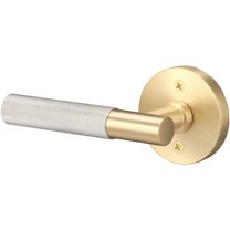 Sure-Loc Ap100-Rd Grip-Kn Aspra Round Non-Turning One-Sided Dummy Door Lever - Satin Brass