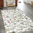 thumbnail image 2 of Hallway Runner Rugs 2.7x5 Ft, Spring Summer Floral Non Slip Area Rugs for Kitchen Bedroom Entryway, Farmhouse Botanical Butterflies Washable Carpet Runner Rug Floor Mats for Bedroom Home Decor, 2 of 9