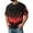28# Red, variant on Halloween Corduroy Shirt for Men Spooky Bat Print Short Sleeve Graphic Tees Halloween Costumes Orange M