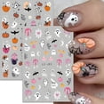 thumbnail image 2 of Adhesivo para uñas de Halloween Tnbuokas, 12 hojas, autoadhesivo 3D, 2 of 7
