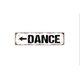 thumbnail image 1 of Letrero de metal rústico para calle o placa para puerta con nombre "Dance With Arrow" (Danza con flecha) Tamaño: 4 x 16 pulgadas, 1 of 4
