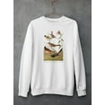 thumbnail image 3 of Chestnut Coloured Finch. Sweatshirt Women -John James Audubon Designs, Female 5X-Large, 3 of 4