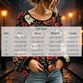 thumbnail image 3 of Stamzod Blouses for Women Fall Fashion Halloween Printed Long Sleeve Tops Dressy Casual Shirts, 3 of 5