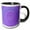 Black/White, variant on 3drose, Geometrical Gradient Abstract Concentric Circle Background Design, 11oz Two-tone Yellow Mug