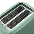 thumbnail image 2 of Mainstays 2-Slice Toaster with 6 Shade Settings and Removable Crumb Tray, Green Sage, 2 of 8