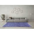 thumbnail image 3 of Ahgly Company Machine Washable Indoor Rectangle Abstract Blue Modern Area Rugs, 6' x 9', 3 of 4