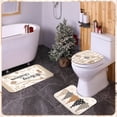 thumbnail image 4 of Juego de cortinas de ducha navideñas Tingjoo Stripes Pine Trees, 4 of 7