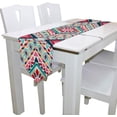 thumbnail image 3 of SKYSONIC Rectangle Cloth Table Runner Ethnic Design Table Cover 13x70in for Wedding Birthday Holiday, 3 of 5