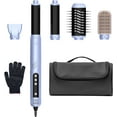 thumbnail image 2 of "5-in-1 Hair Styler with 200 Million Ions & 110,000 RPM Motor - Complete Air Styler Kit for Ultimate Frizz-Control, Fast Drying & Styling, Includes Travel Case (Blue)", 2 of 5