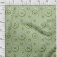 thumbnail image 3 of oneOone Cotton Jersey Light Green Fabric Geometric Line Art Circle Sewing Fabric By The Yard Printed Diy Clothing Sewing Supplies 58 Inch Wide, 3 of 4
